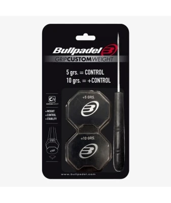 Grip custom weight Bullpadel en color negro